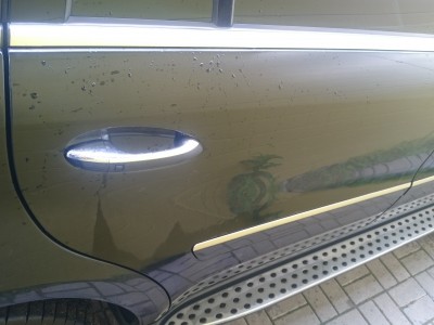 MB GL-500 локальная покраска нескольких элементов с последующей полировкой кузова и нанесением жидкого стекла на весь автомобиль